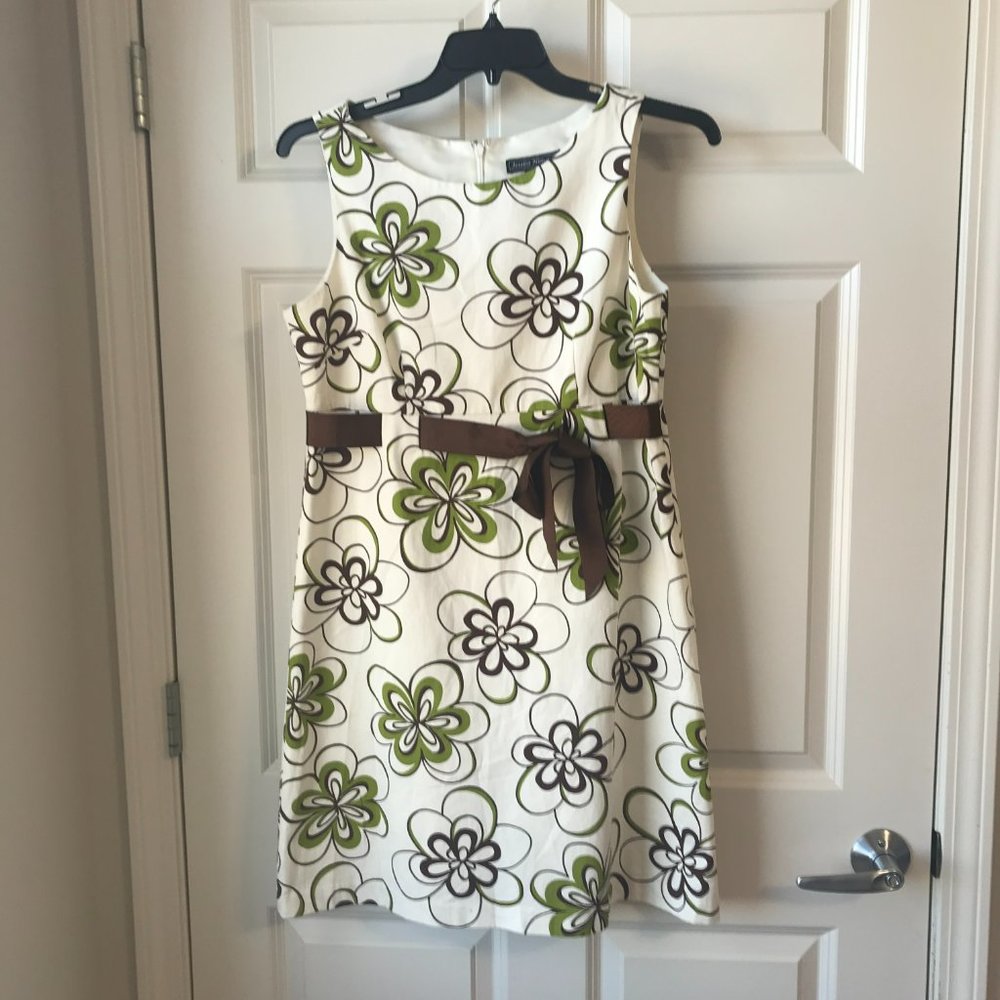 Jessica Howard Lined Print Sleeveless Dress 12